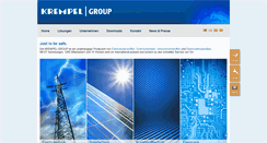 Desktop Screenshot of krempel-group.com