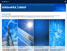 Tablet Screenshot of krempel-group.com